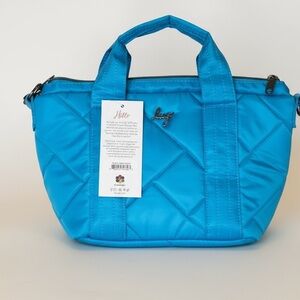 NWT Lug Dori Mini Crossbody Quilted Bag Sky Blue 11.5" W x 7.5" H x 4.5" D.